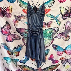 Sparkly Blue Aline Dress